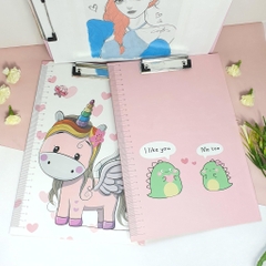 Bìa kẹp tài liệu hình cute / Bìa kẹp hồ sơ giấy A4 hạo tiết dễ thương