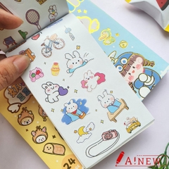Sổ sticker 24 tờ / Hình dán nhiều mẫu