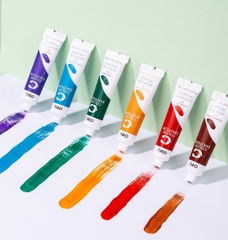 Deli Màu Acrylic 12 Màu, 12ml/1 type. Đa năng vẽ vải, vẽ giày, gỗ,... chất lượng cao.