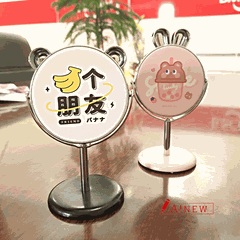 Gương trang điểm mini dễ thương Cosmetic Mirror / Gương mini để bàn / Gương 1 mặt hình gấu, thỏ / Gương GB/T23148-2008 / mã số 498404