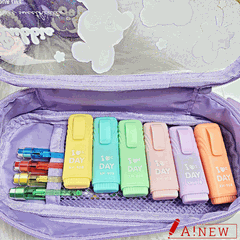 Túi đựng bút thỏ tím đeo nơ / Túi đựng bút Lubbie / Xiang’z / XZ-230045 /mã số 911834
