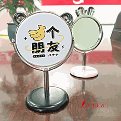 Gương trang điểm mini dễ thương Cosmetic Mirror / Gương mini để bàn / Gương 1 mặt hình gấu, thỏ / Gương GB/T23148-2008 / mã số 498404