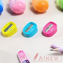 GỌT BÚT CHÌ DELI MINI MỘT ĐẦU CHUỐT