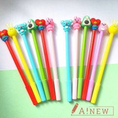 Bút Mực Gel Ngòi Xanh Dể Thương-Bút Gel Mực hình Thú