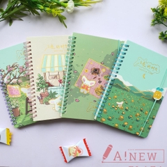 Sổ lò xo có dây cài / sổ lò xo dể thương