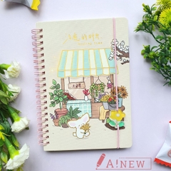 Sổ lò xo có dây cài / sổ lò xo dể thương