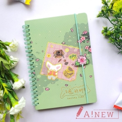 Sổ lò xo có dây cài / sổ lò xo dể thương