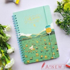 Sổ lò xo có dây cài / sổ lò xo dể thương