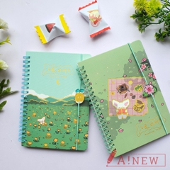 Sổ lò xo có dây cài / sổ lò xo dể thương