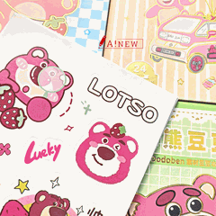 SỔ STICKER GẤU DÂU 24 TRANG / GẤU DÂU / TẶNG KÈM DỤNG CỤ DÁN STICKER / MÃ SỐ 346660