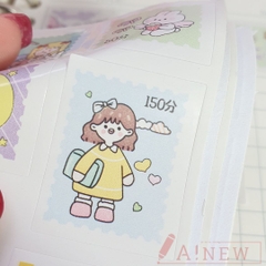 Sticker tem/ Tem dán có hình dễ thương / 72 hình tem dán