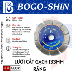 Lưỡi Cắt Gạch Răng 133mm Bogo-Shin