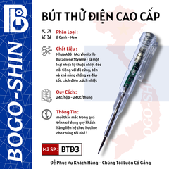 Bút Thử Điện Cao Cấp 2  Cạnh New Bogo-Shin
