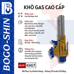 Khò Gas Cao Cấp Bogo-Shin