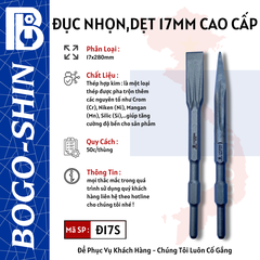 Đục Dẹt, Nhọn BOGO - SHIN CAO CẤP 17