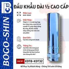 Đầu Khẩu Dài 1/2 Cao CấpBOGO-SHIN 8mm - 32mm