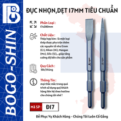 Đục Dẹt, Nhọn BOGO-SHIN Tiêu Chuẩn 17