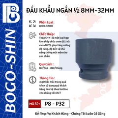 Đầu Khẩu 1/2 BOGO-SHIN 8 - 16mm