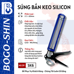 Súng Bắn Keo Silicon ( F ) 225mm Bogo-Shin