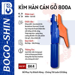 Kìm Hàn Cán Gỗ 800A Bogo-Shin