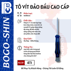 Tô Vít Đảo Đầu Cao Cấp 4x100mm Bogo-Shin