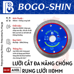 Lưỡi Cắt Đa Năng Chống Rung Lưới 110mm Bogo-Shin