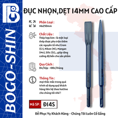 Đục Nhọn, Dẹt BOGO - SHIN Cao Cấp 14