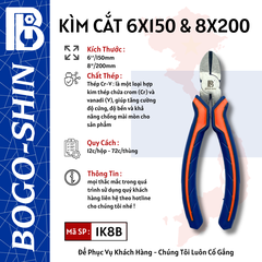 Kìm Cắt BOGO-SHIN 6x150mm & 8x200mm