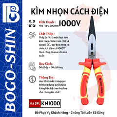 Kìm Nhọn Cách Điện VDE 8