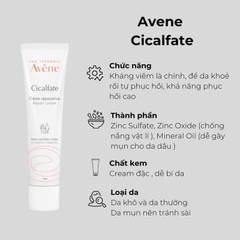 Kem dưỡng Avene cicalfate 40ml