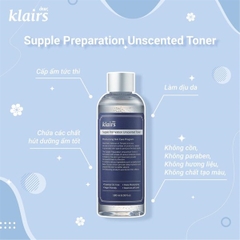 Toner Klairs không mùi 180ml