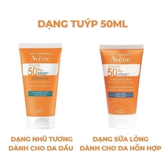 Kem Chống Nắng Avene Dry Touch Fluide SPF50+ 50ml / Avene Mattifying Cleanance SPF50+ 50ml