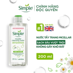 Nước tẩy trang Simple kind to skin micellar cleansing water
