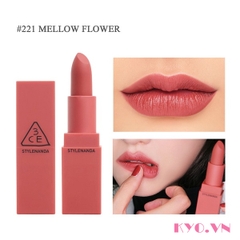 Son Thỏi Mịn Lì 3CE Mood Recipe Matte 221 Mellow Flower, 222 Step And Go 3.5g