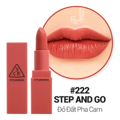 Son Thỏi Mịn Lì 3CE Mood Recipe Matte 221 Mellow Flower, 222 Step And Go 3.5g