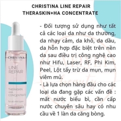 Serum Cấp Nước Line Repair Theraskin + HA Concentrate CHRISTINA Hỗ Trợ Cải Thiện Nếp Nhăn, Trẻ Hóa Làn Da Chai 50ml