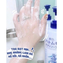 Sữa Tắm Dưỡng Ẩm Và Làm Sáng Da Reihaku Hatomugi Body Soap (800ml)