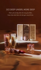 Son Thỏi 3CE Deep Under More Deep Lip Color Limited Màu Sensual Breeze & Eternal Warm