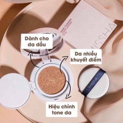 Phấn Nước Che Phủ Hoàn Hảo, Kiềm Dầu Tốt Missha Magic Cushion Cover Lasting SPF50+/PA+++ 15g ( hồng nhạt )