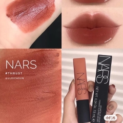 Son kem Nars Air Matte Lip Color Lose Control Morocco- Màu Cam Cháy,  Thrust - Màu Be Ấm 7.5 ML
