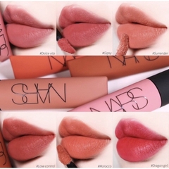 Son kem Nars Air Matte Lip Color Lose Control Morocco- Màu Cam Cháy,  Thrust - Màu Be Ấm 7.5 ML