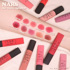 Son kem Nars Air Matte Lip Color Lose Control Morocco- Màu Cam Cháy,  Thrust - Màu Be Ấm 7.5 ML