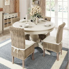 Bàn Ăn Mặt Tròn Màu Trắng WW-091 (Round Table)