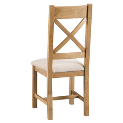 Ghế Gỗ Sồi Bọc Nệm CO-CBCF (Oak Cross Back Chair With Fabric Seat)