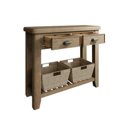 Bàn Nhỏ Có Giỏ Cói HO-CON (Console Table)