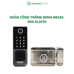 Khóa Cổng Thông Minh Nexas NEX-SL24TD | Chìa cơ Thẻ từ Vân Tay Mật Khẩu App TTLock