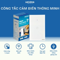 Công tắc thông minh cảm ứng Wifi NEXAS 01G - 1 NÚT