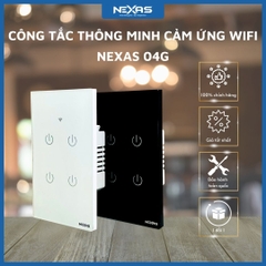 Công tắc thông minh cảm ứng Wifi NEXAS 04G - 4 NÚT