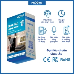 Công tắc thông minh cảm ứng Wifi NEXAS 02G - 2 NÚT