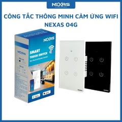 Công tắc thông minh cảm ứng Wifi NEXAS 04G - 4 NÚT